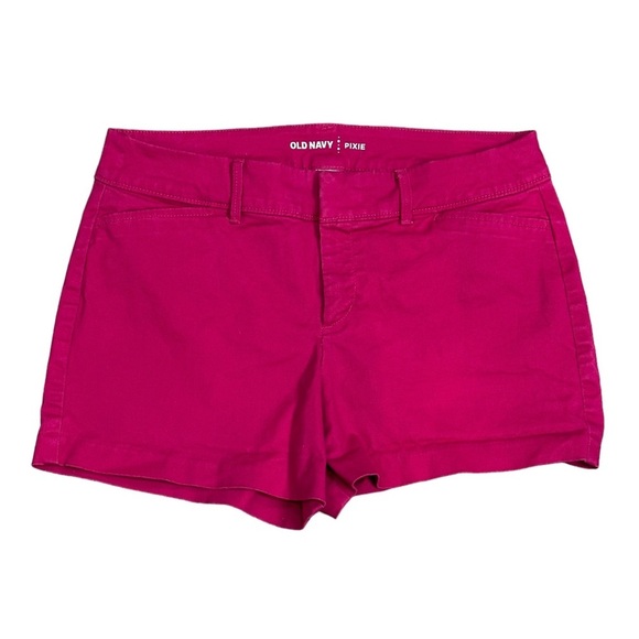 Women's Old Navy Pixie 4 Small Shorts Chino Khakis Pink Stretch 4 Pockets EUC - Picture 3 of 8